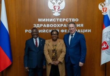 🇺🇳🇦 Россия и Намибия укрепляют сотрудничество в сфере здравоохранения Министр здравоохранения РФ Михаил Мурашко и заместитель министра здравоохранения и социальных служб Республик…
